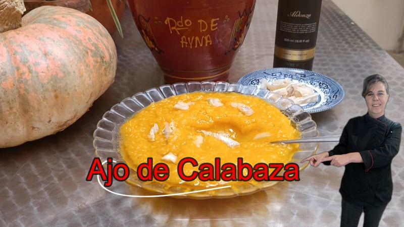 Ajo de calabaza, receta de Manoli García