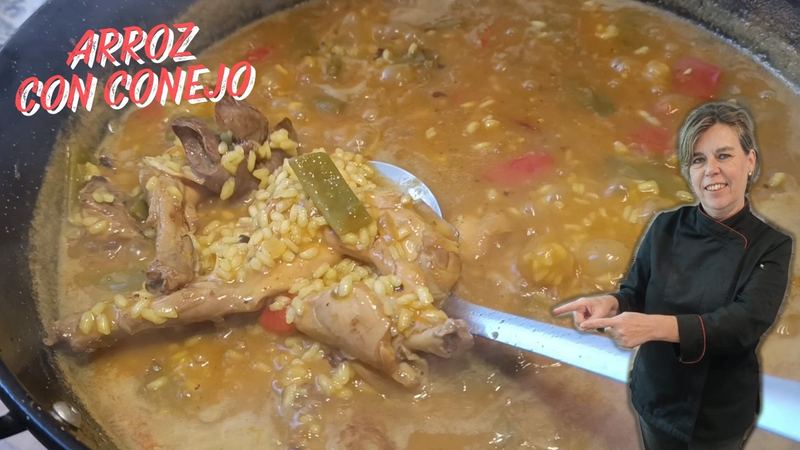 Arroz caldoso de conejo, receta de Manoli García