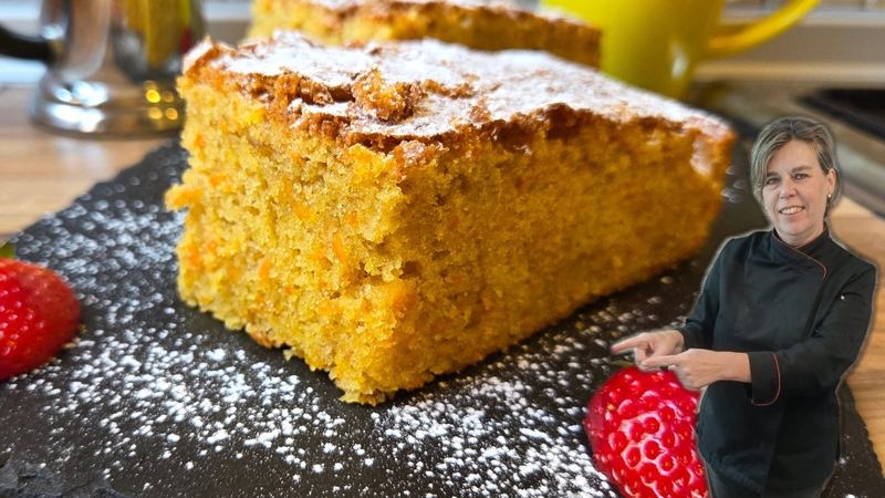 Bizcocho de zanahoria, receta de Manoli García