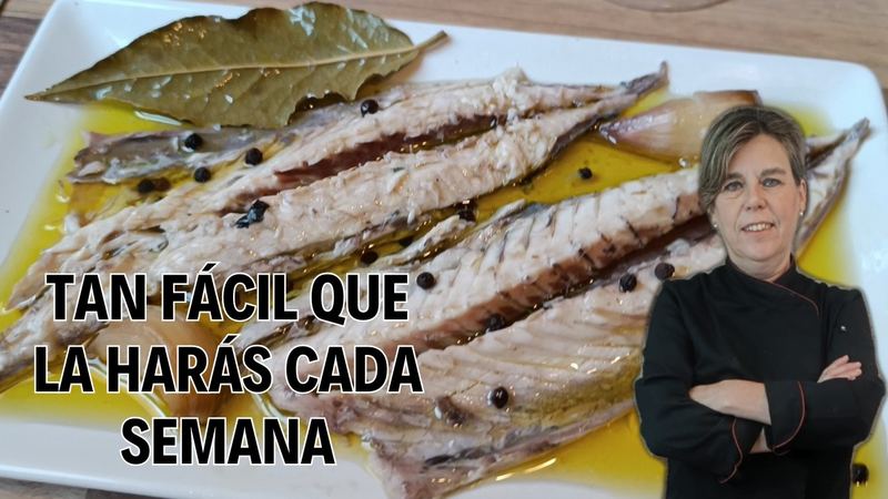Caballa en escabeche, receta de Manoli García