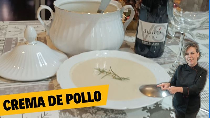 Crema de ave, receta de Manoli García