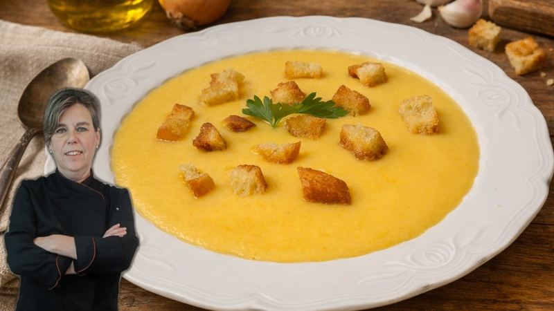 Crema natural de verduras, receta de Manoli García