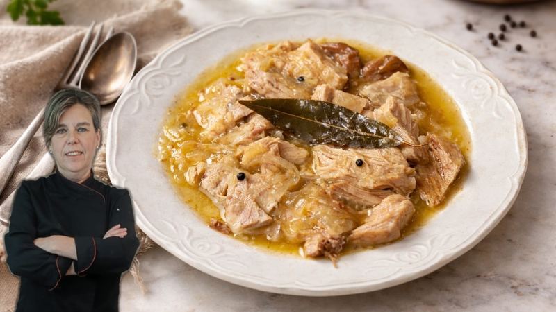 Escabeche de lomo, receta de Manoli García