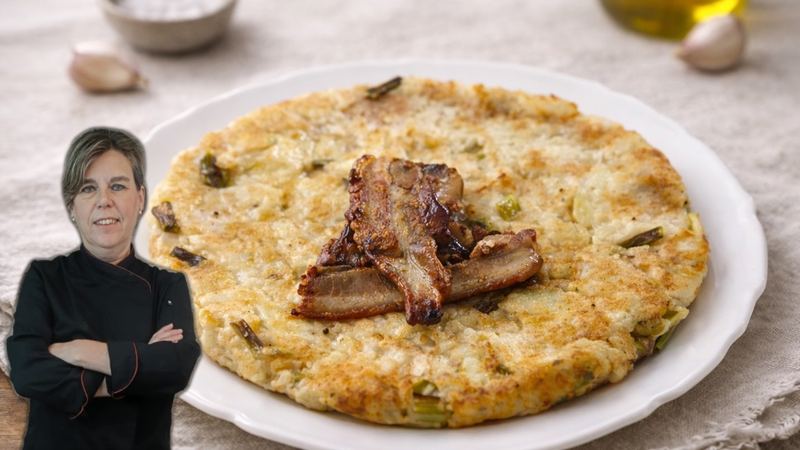 Gachasmigas manchegas con panceta, receta de Manoli García