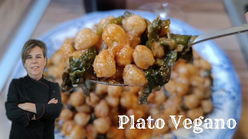 Garbanzos con espinacas, receta de Manoli García