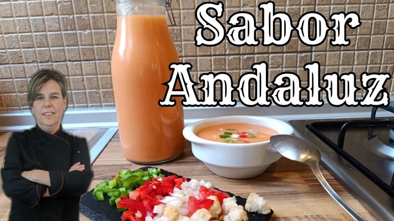 Gazpacho andaluz, receta de Manoli García