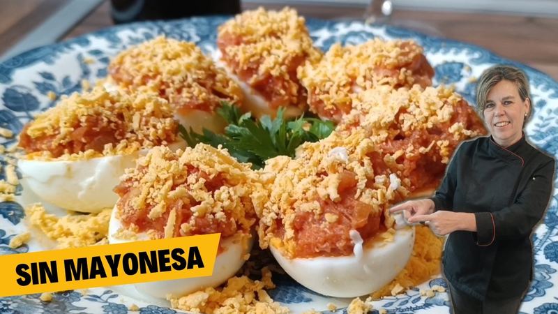 Huevos al serrín, receta de Manoli García
