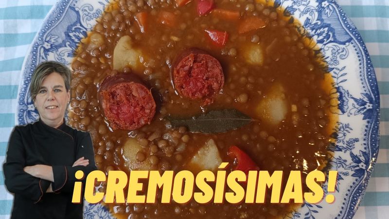 Lentejas con chorizo y su truco final, receta de Manoli García