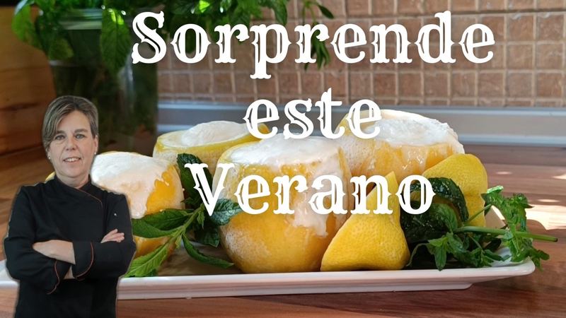 Limones helados, receta de Manoli García
