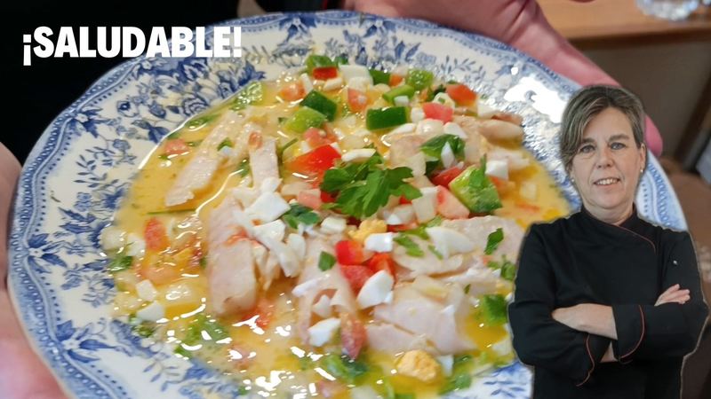 Merluza a la vinagreta, receta de Manoli García