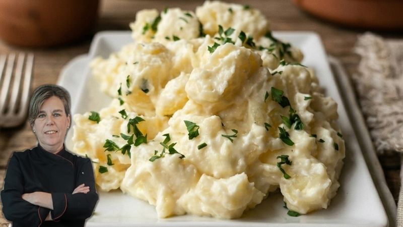 Patatas con alioli, receta de Manoli García