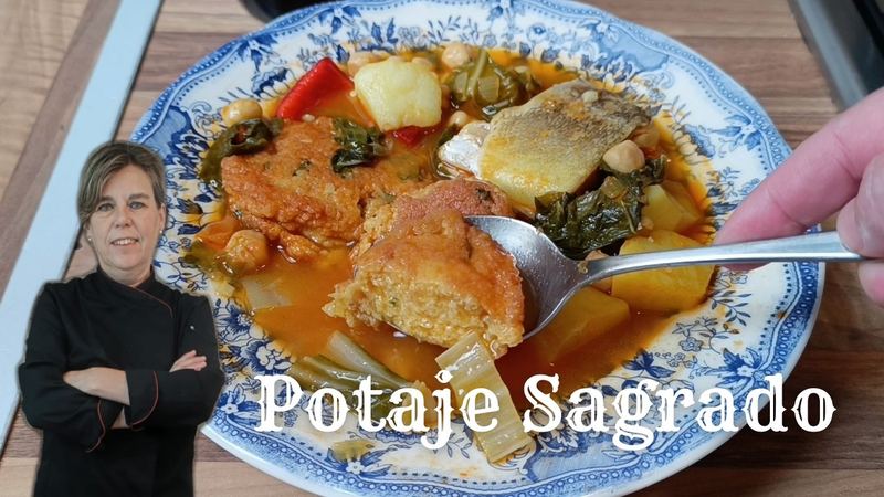 Potaje de vigilia con rellenos, receta de Manoli García