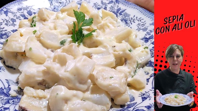 Sepia con alioli, receta de Manoli García