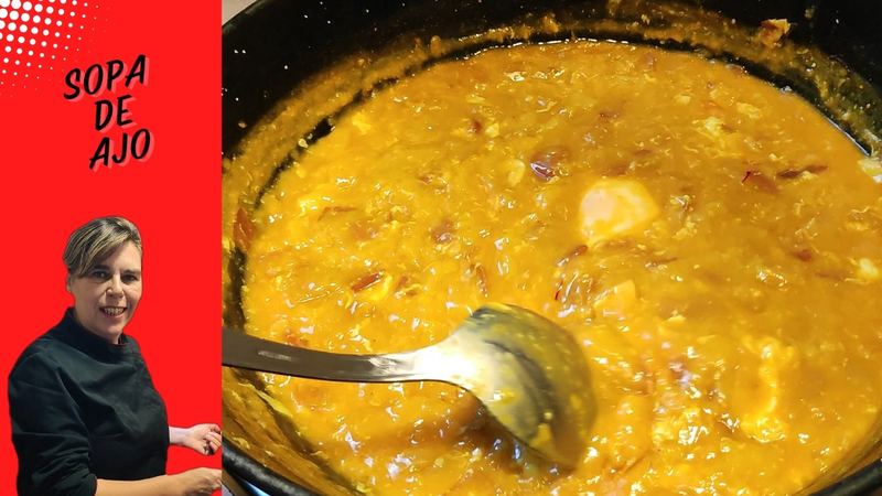 Sopa de ajo, receta de Manoli García