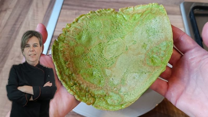 Tortitas de espinacas, receta de Manoli García
